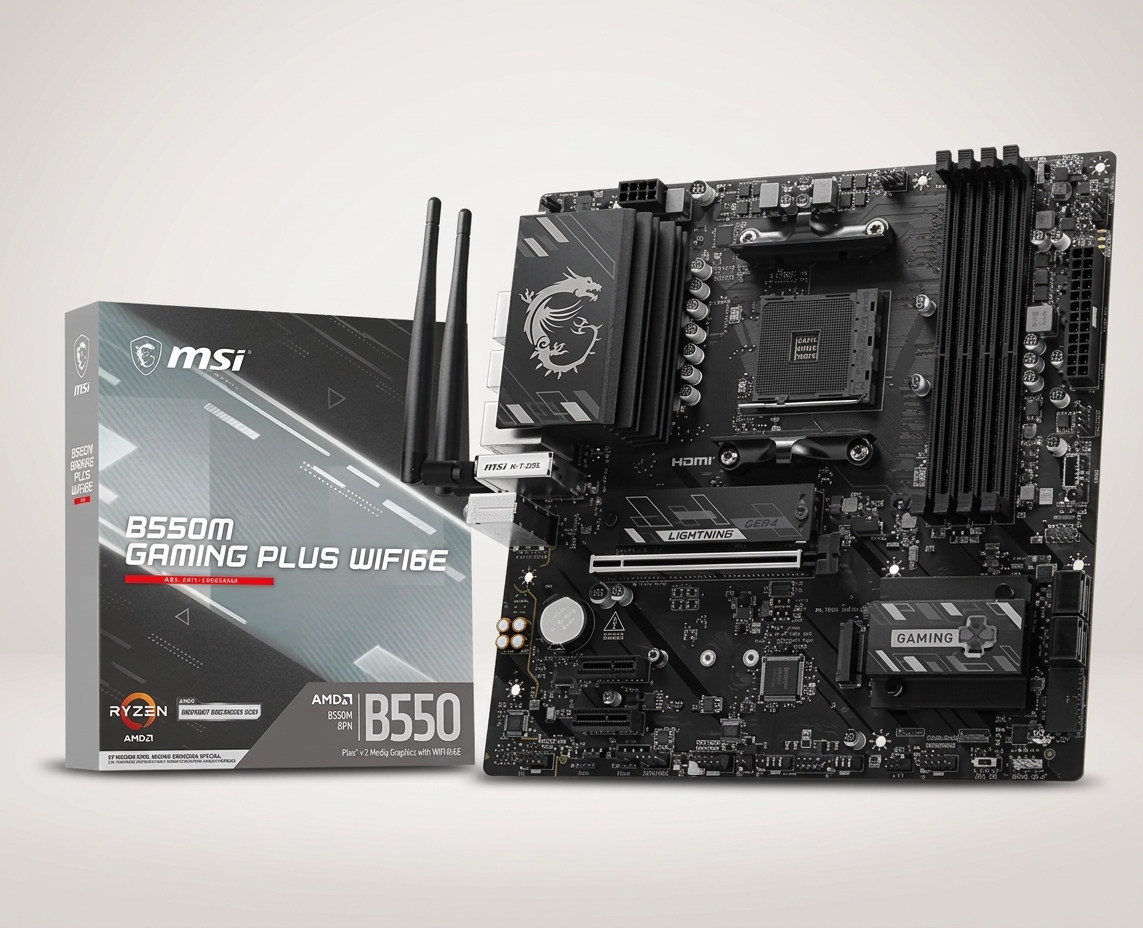 MSI B550M GAMING PLUS WIFI6E - NEW